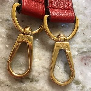 Authentic Louis Vuitton red crossbody strap